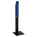 VAR Volně stojící popelník, ocelový plech, v x š x h 1250 x 310 x 310 mm, hořcově modrá