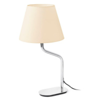 FARO ETERNA chrom/béžová stolní lampa
