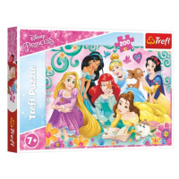 Trefl Puzzle Šťastný svět princezen/Disney Princess 200 dílků 48x34cm v krabici 33x23x4cm