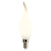 E14 stmívatelná LED žárovka špička svíčka opálová 3W 250 lm 2350K