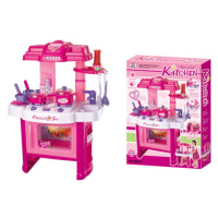 Dětská kuchyňka G21 s příslušenstvím růžová