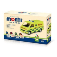 SEVA Stavebnice Monti System MS 06.1 Ambulance Renault Trafic v krabici 22x15x6cm 1:35