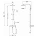 MEXEN/S CQ62 sprchový sloup s termostatickou baterií chrom 772506295-00