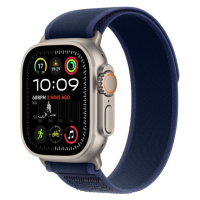 Apple Watch Ultra 2 (2024) 49mm Přírodní titan s modrým trailovým tahem S/M