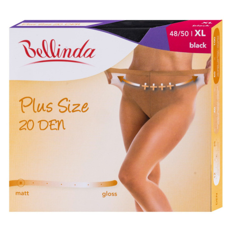 Bellinda Plus Size 20 DEN vel. XL punčochové kalhoty černé