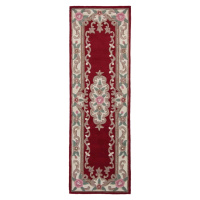 Červený vlněný koberec Flair Rugs Aubusson, 67 x 210 cm