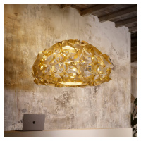 Slamp Závěsná lampa Slamp Quantica, zlatá barva, Ø 120 cm