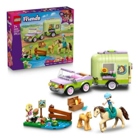 Lego Friends 42695 Přívěs s koněm a hříbětem