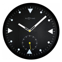 Designové nástěnné hodiny 3049 Nextime Serious black 32cm