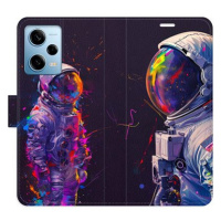 iSaprio Flip pouzdro Neon Astronaut 02 pro Xiaomi Redmi Note 12 Pro 5G / Poco X5 Pro 5G