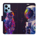 iSaprio Flip pouzdro Neon Astronaut 02 pro Xiaomi Redmi Note 12 Pro 5G / Poco X5 Pro 5G