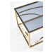 HALMAR Konferenční stolek Unispace sklo/zlatý