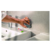 GROHE QuickFix Start Cube WC štětka nástěnná s držákem, sklo/supersteel 40977DC0