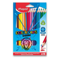 Pastelky Maped Color'Peps Strong - 18 barev