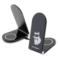 Karl Lagerfeld foldable induction 2in1 KLDCRFALCHNK 15W black Choupette MagSafe (KLDCRFALCHNK)