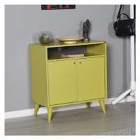 Adore Furniture Komoda 79x73 cm zelená