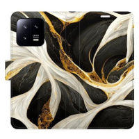 iSaprio flip pouzdro BlackGold Marble pro Xiaomi 13