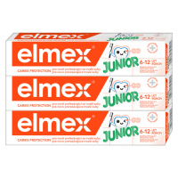 ELMEX Junior Dětská zubní pasta pro děti ve věku 6-12 let  3 x 75 ml