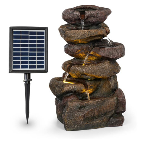 Blumfeldt Savona, solární fontána, 2,8 W, polyresin, 5 hod., Akumulátor, LED osvětlení, vzhled k