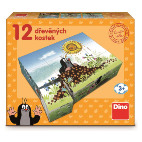 DINO Obrázkové kostky Krtkův rok, 12 kostek 152131