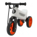 Odrážedlo FUNNY WHEELS Rider SuperSport bílé/oranž. 2v1+popruh,výš.sedla28/30cm nos.25kg 18m+v s