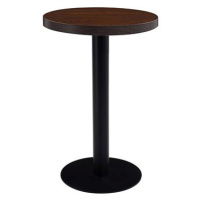 Bistro stolek tmavě hnědý 50 cm MDF