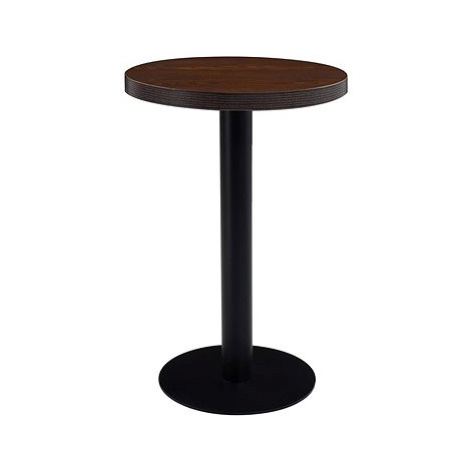 Bistro stolek tmavě hnědý 50 cm MDF SHUMEE