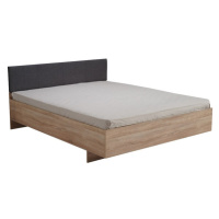 Dřevěná postel Karla 160x200, dub, bez matrace