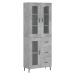 vidaXL Skříň highboard betonově šedá 69,5x34x180 cm kompozitní dřevo