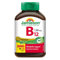 Jamieson Vitamín B12 s postupným uvolňováním 1200 mcg 80 tablet