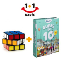 Akce 1+1 Rubikova kostka 3x3 + Uhádni na 10 - Města - česká verze navíc