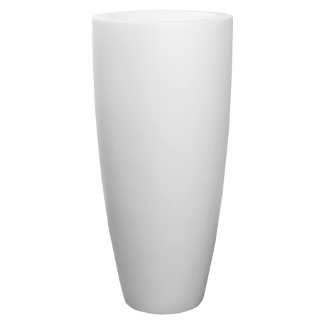 Květináč Dax, barva matná bílá, více velikostí - PotteryPots Velikost: L - v. 80 cm, ⌀ 37 cm Pottery Pots