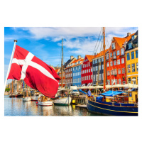 Fotografie Copenhagen iconic view. Famous old Nyhavn, nantonov, 40 × 26.7 cm