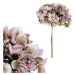 Umělý puget hortenzií, 20 x 35 x 20 cm, sv. fialová