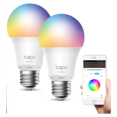TP-Link Tapo L530E(2-pack) chytrá WiFi stmívatelná LED žárovka (barevná, 2500K-6500K, 806lm, 2,  TP LINK