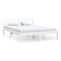 Rám postele bílý masivní borové dřevo 140 × 200 cm, 810083