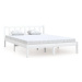 Rám postele bílý masivní borové dřevo 140 × 200 cm, 810083