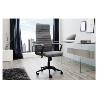 LuxD Kancelářská židle Roma Vintage šedá 125cm