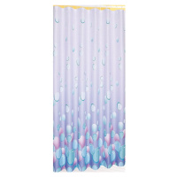 Sprchový závěs 180x180cm, polyester, světle fialová 1096