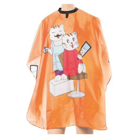 Eurostil Kid Cape Cats - pláštěnka dětská na stříhání, kočka, suchý zip 04313/64 - Orange - oran