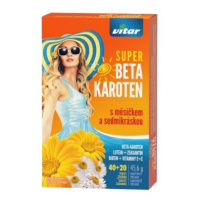 Vitar Super Beta-karoten s měsíčkem a sedmikráskou 40+20 tablet