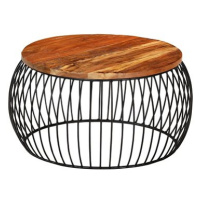 SHUMEE Konferenční stolek O 68 cm masivní recyklované dřevo , 338022