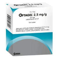 Oftagel oční gel 25 mg 3 x 10 ml