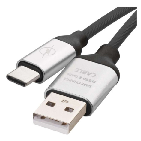 Nabíjecí a datový kabel USB-A 2.0 / USB-C 2.0, 1 m, černý EMOS