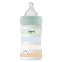 CHICCO - Láhev kojenecká Well-being silikon 150ml kluk