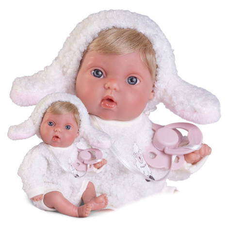 Antonio Juan 85317-2 Picolín ovečka - realistická panenka miminko s celovinylovým tělem - 21 cm