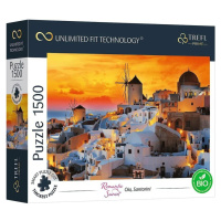 TREFL - Prime puzzle 1500 UFT - Romantický západ slunce: Oia, Santorini