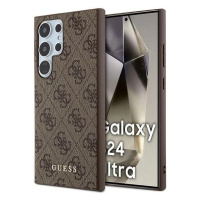 Kryt Guess GUHCS24LG4GFBR S24 Ultra S928 brown hardcase 4G Metal Gold Logo (GUHCS24LG4GFBR)