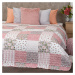 4Home Přehoz na postel Pink Rose Patchwork