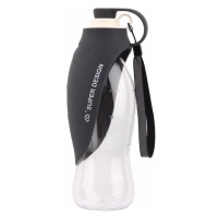 Vsepropejska Portable cestovní láhev pro psa se silikonovou miskou 580 ml Barva: Černá